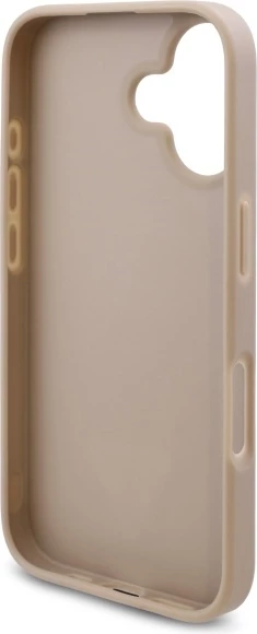 Mbështjellës Guess 4G Triangle për iPhone 16, Bardhë