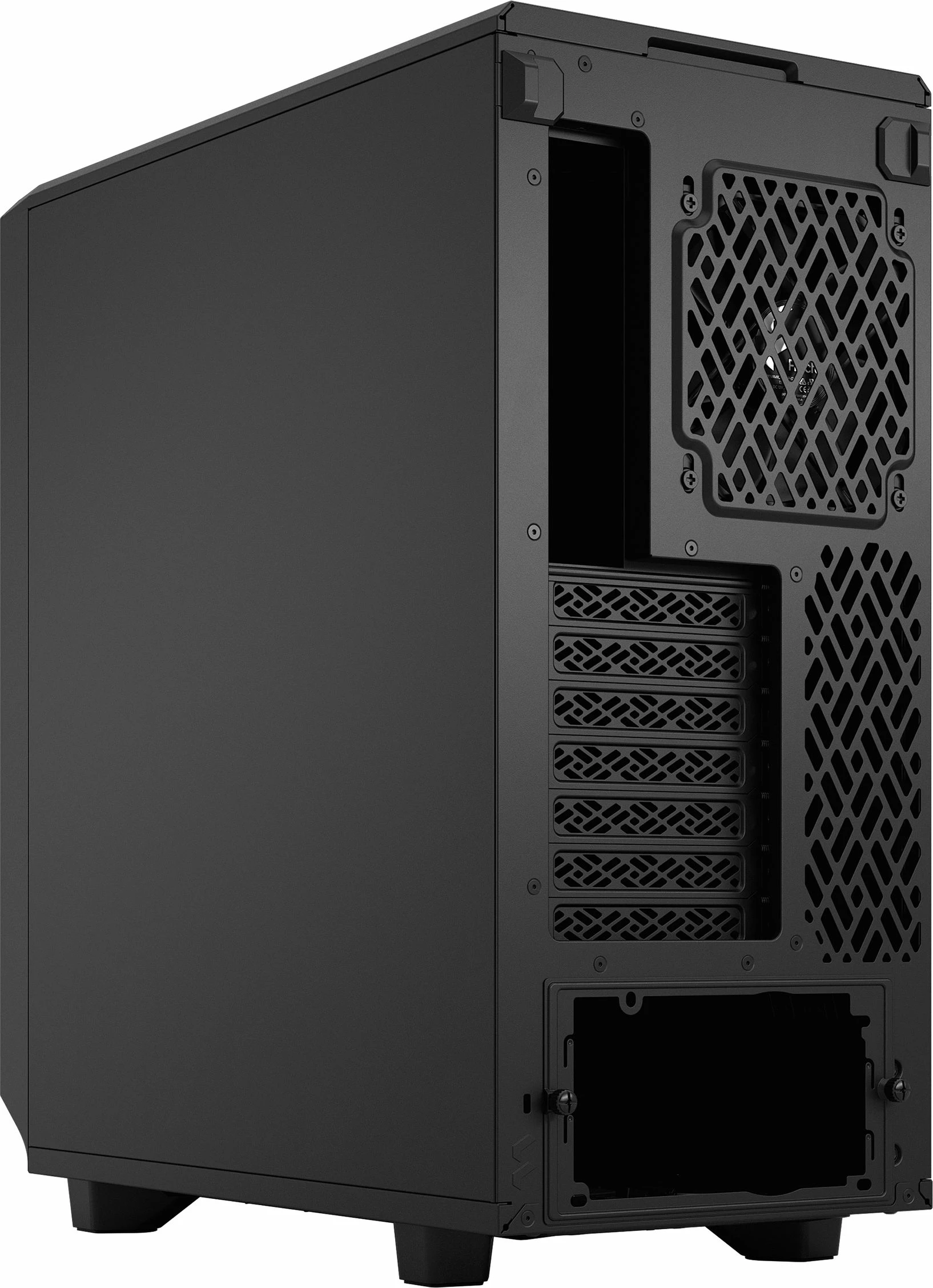Kasë Fractal Design Meshify 2 Compact Solid FD-C-MES2C-01, Midi Tower ATX, pa dritare, e zezë