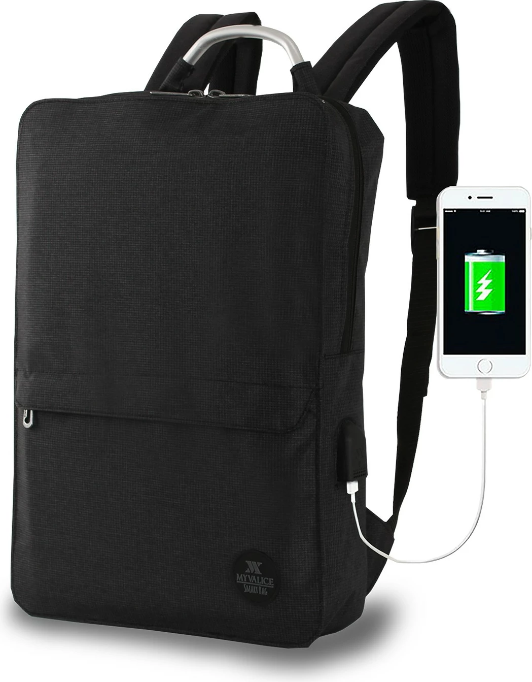 Çantë shpine për laptop Zoozie Bags, e zezë, 3130