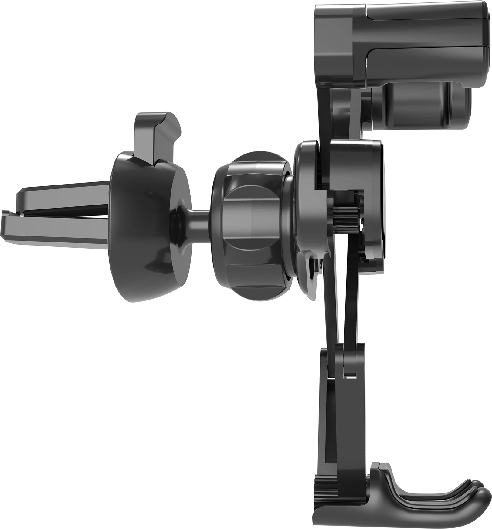 Mbështjellës telefoni për veturë Wozinsky WCHBK7, gravitacional, për grilë ajrimi, i zi