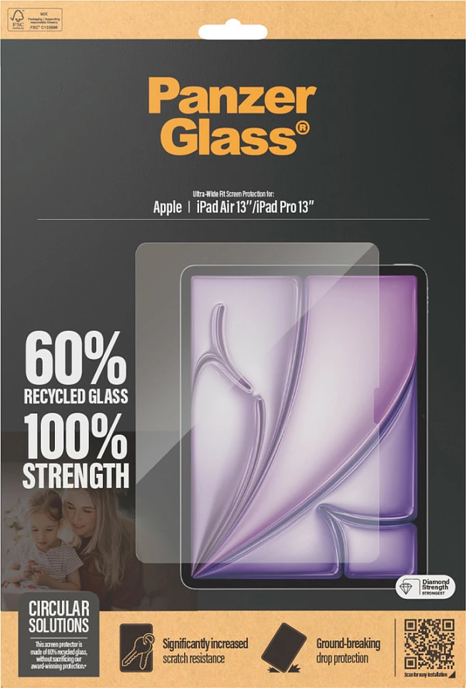 Mbrojtës ekrani PanzerGlass për iPad Air 13/Pro 13, transparent