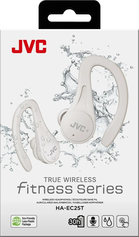Kufje JVC HA-EC25TWU True Wireless, me ear-hook, të bardha