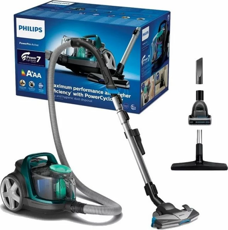 Fshesë elektrike Philips PowerPro Active FC9550/09, opal e gjelbër/zezë