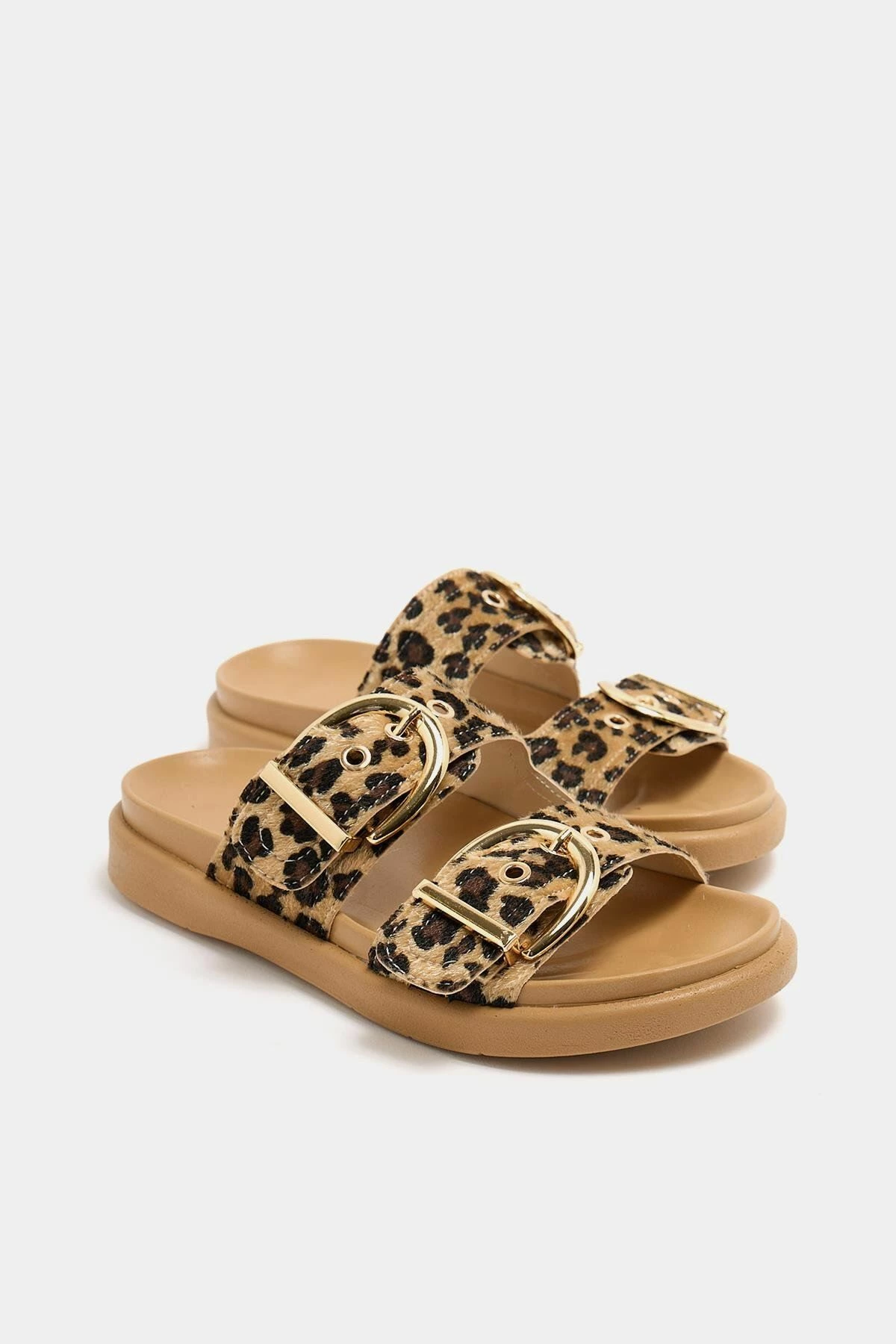 Pantofla për gra Jumeon, leopard, mink, MK1340125YR20-002