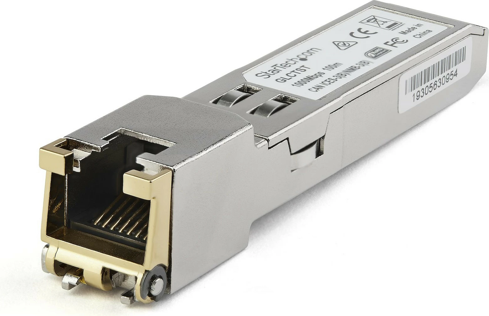 Modul transceiver SFP StarTech SFP1GTEMCST, 1000Base-T RJ-45, 1 Gbps, 100 m, argjendtë