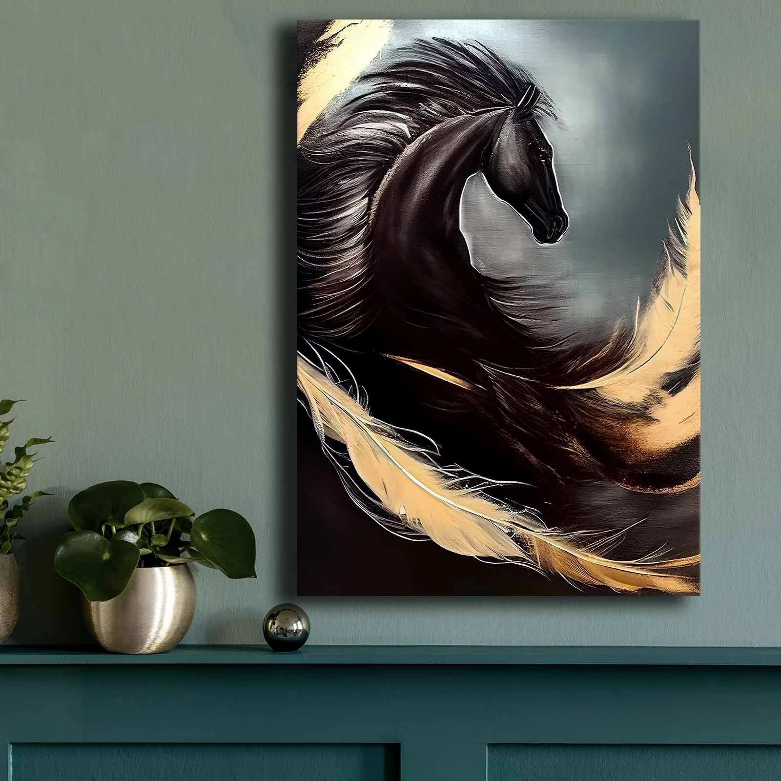 Pikturë dekorative në kanavacë, Wallity, 70100GSC-008, shumëngjyrëshe, 70x100cm