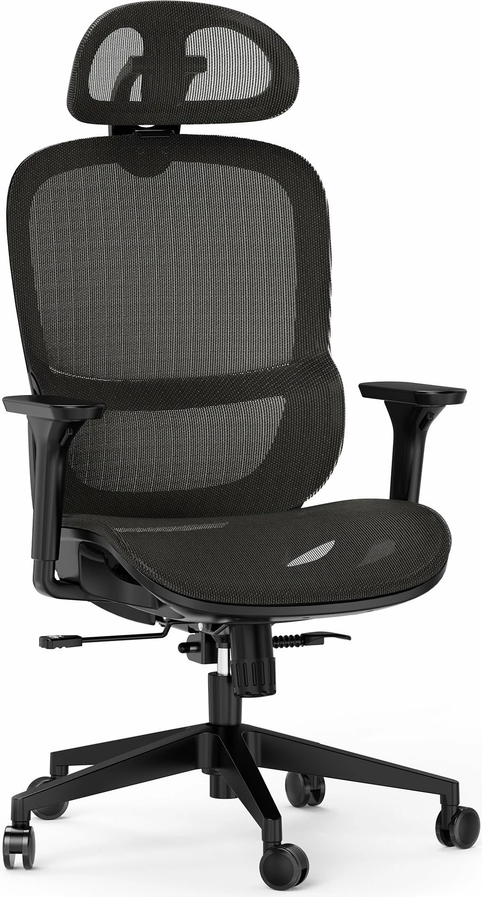 Karrige zyre SENSE7 Neyo, ergonomike me rrjetë, rregullim 43–52.5 cm, deri 140 kg, e zezë