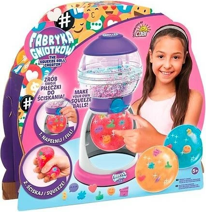 Set krijimi topash antistres Cobi Fabryka Gniotków CHA-07715, 3 copë, multicolor