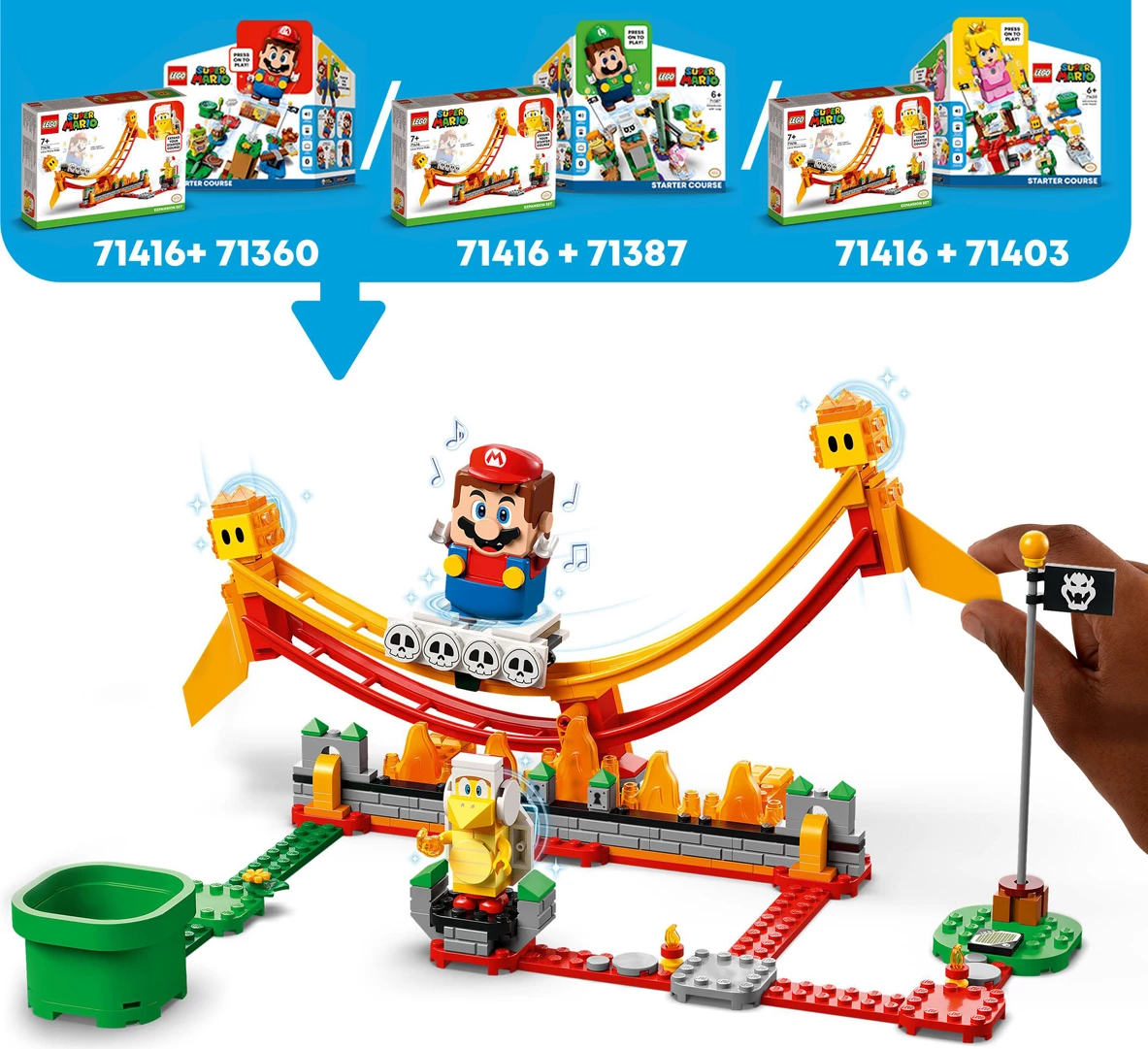 LEGO Super Mario Lava Wave Ride Expansion Set 71416