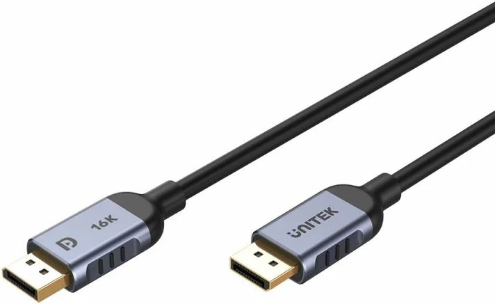 Kabllo DisplayPort Unitek 2.1 3m, gri/zezë