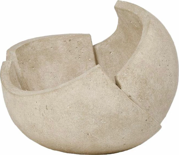 Enë dekorative ORB, rezinë, bezhë, 29.7x29.7x24cm