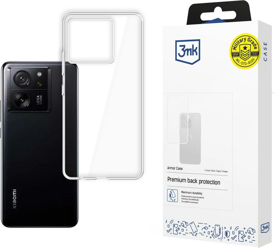 Mbështjellës 3mk Armor Case për Xiaomi 13T, transparent, në kuti