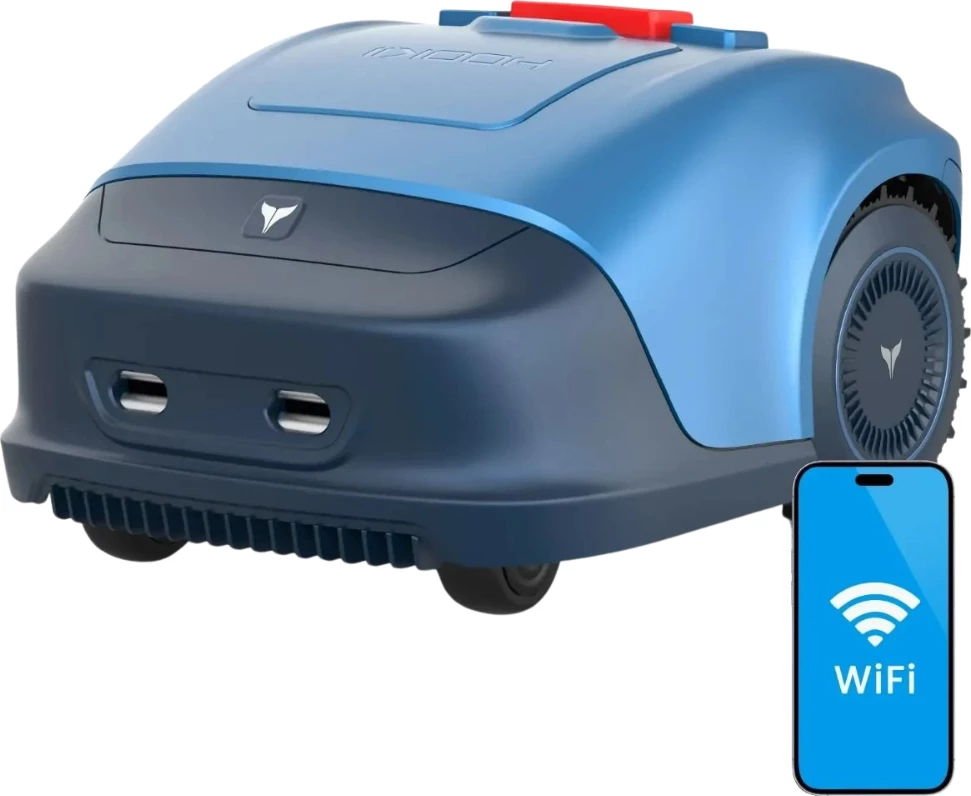 Robot kositës bari HOOKII Neomow S, WiFi, bateri 4400 mAh, IPX5, me tel kufizues 150 m, kaltër/zi