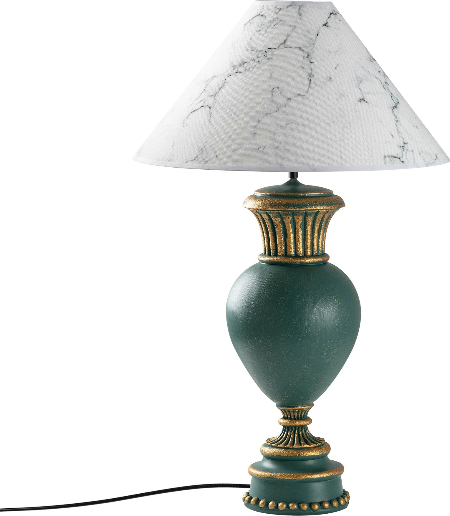 Llambë tavoline Opviq, ELEGANZE-5322, jeshile dhe e bardhë