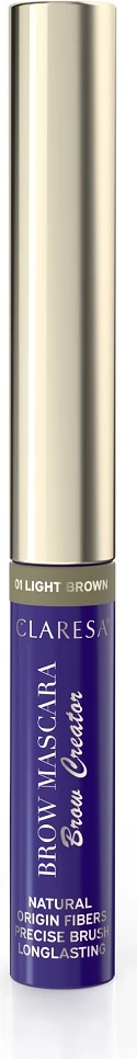 Mascara për vetulla Claresa Brow Creator për femra 01 Light Brown 6g