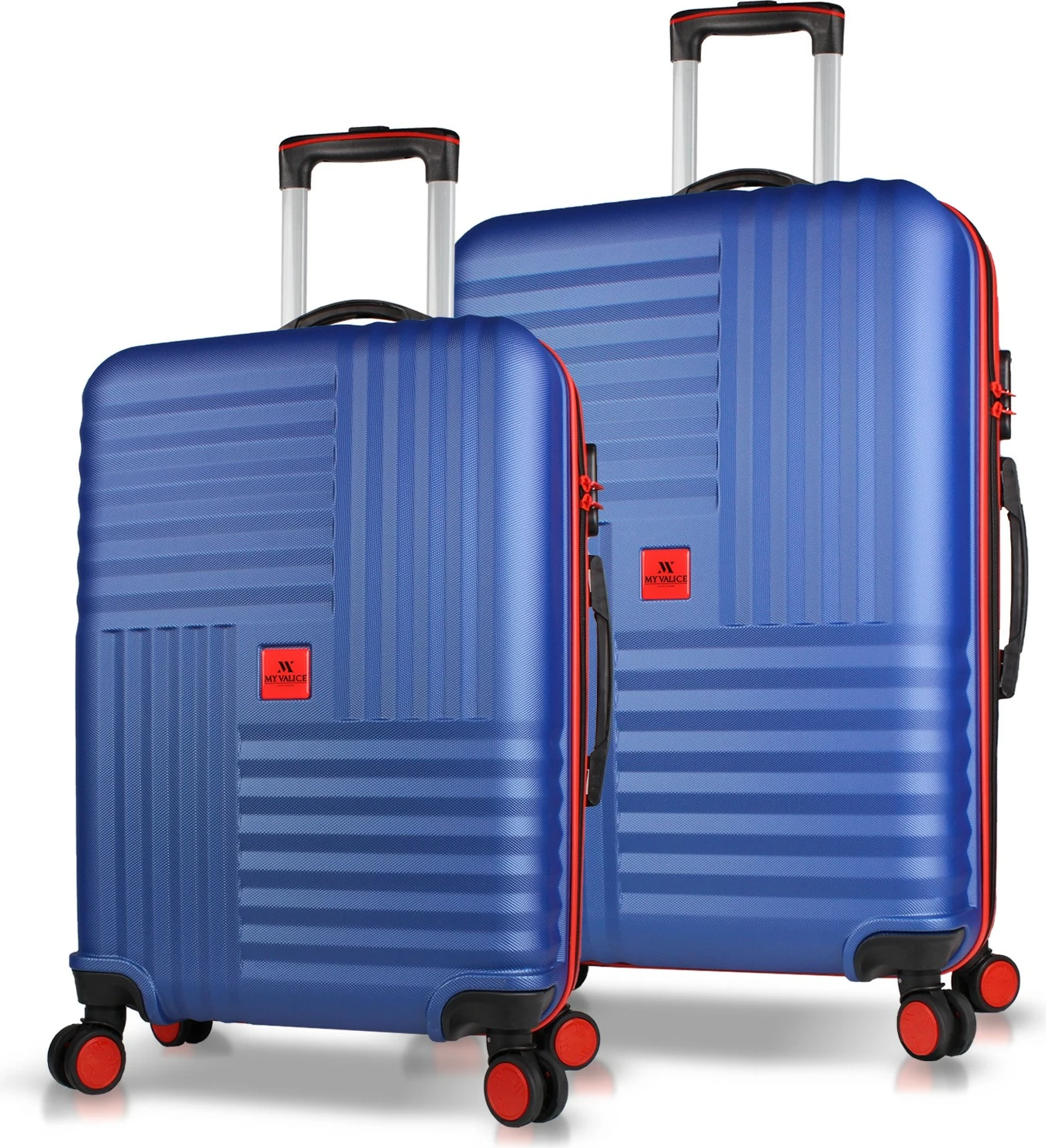 Set valixhesh (2 copë), Zoozie Bags, 8425, ngjyrë blu e errët