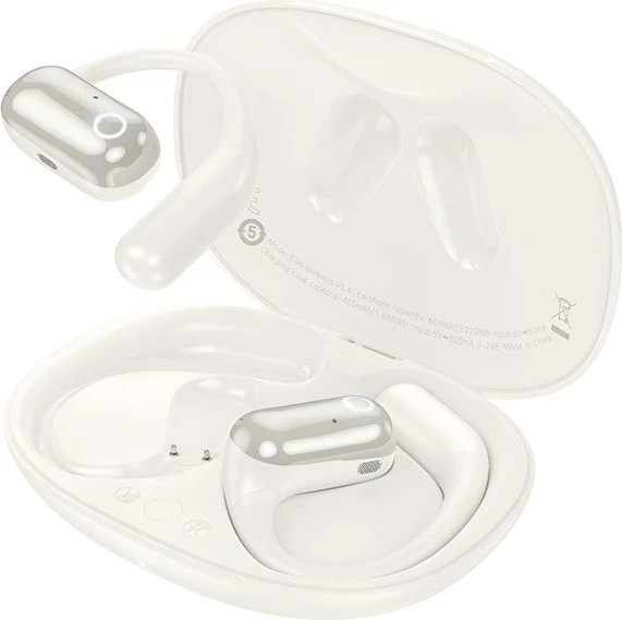 Kufje HOCO EA6, Bluetooth, open-ear, për muzikë dhe thirrje, e bardhë