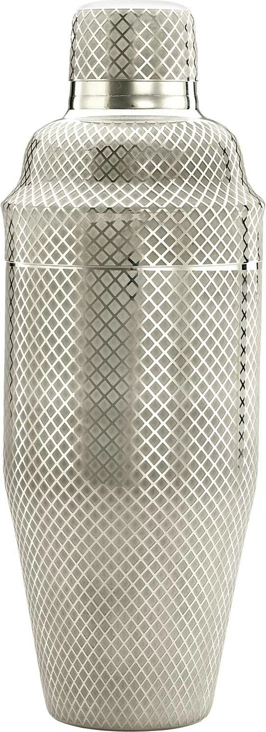 Shejker koktej, BarFly, Diamond Lattice Japanese Style 3-piece, 700 ml, çelik inox 18/8, ngjyra të ndryshme, set 3 pjesë