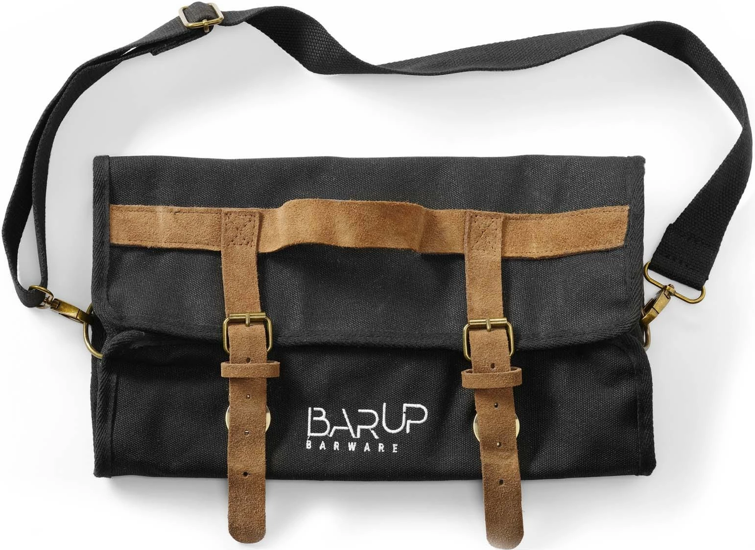 Çantë barmeni, Bar Up, 210x370x70 mm, pambuk i trashë me rrip shpatulle, e zezë