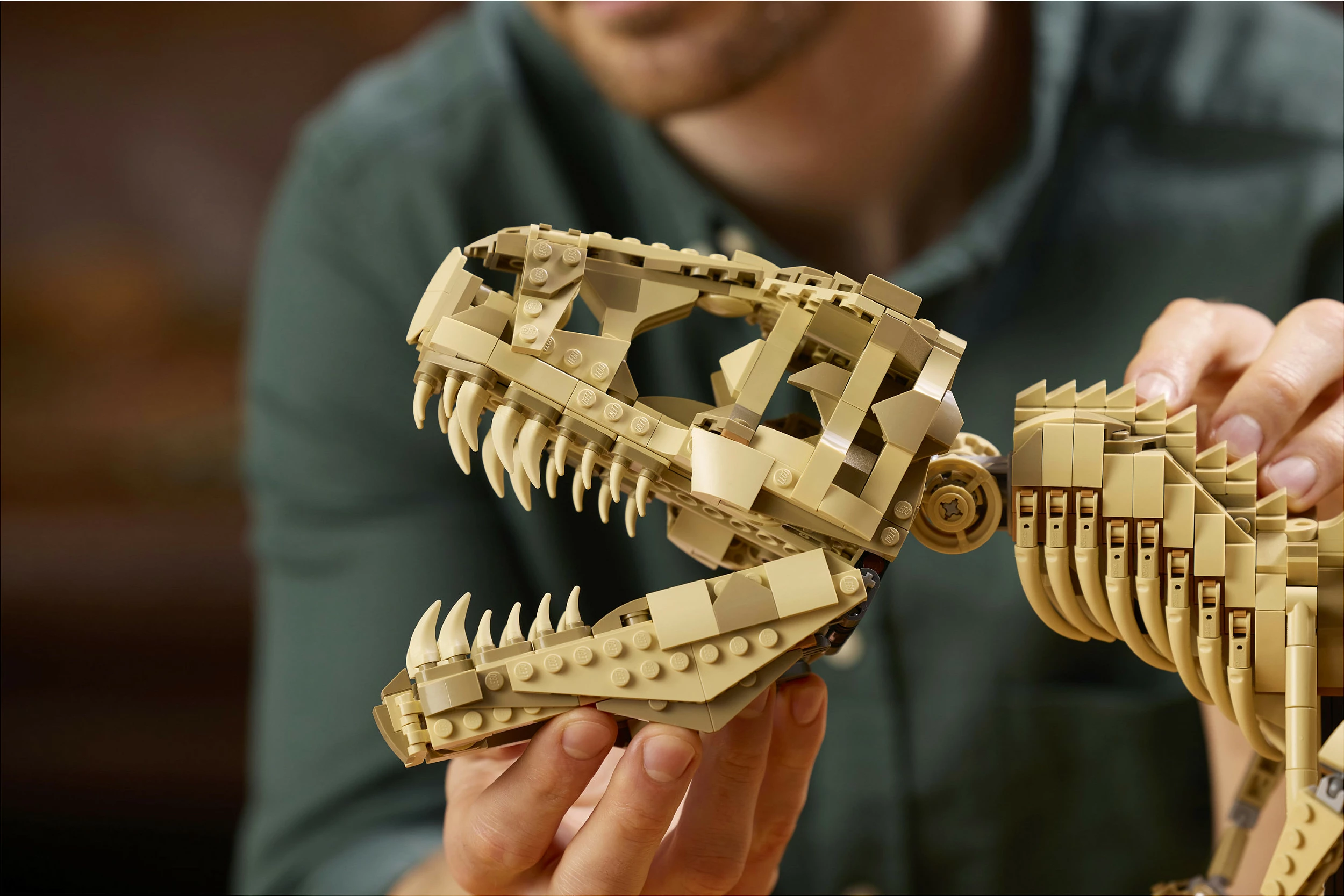 Set ndërtimi LEGO Jurassic World 76968 Dinosaur Fossils: Tyrannosaurus Rex, 3145 copë, Shumëngjyrësh