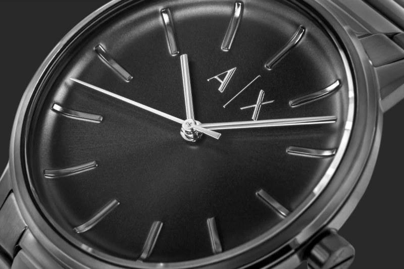 Orë dore për meshkuj Armani Exchange, titanium