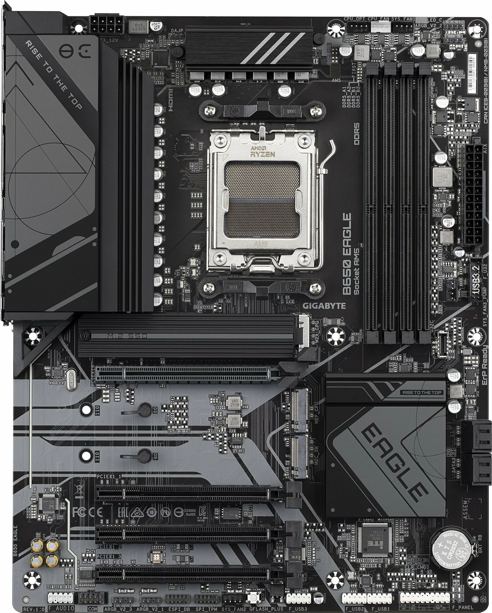 Pllakë amë Gigabyte B650 EAGLE, AM5, ATX, DDR5, e zezë