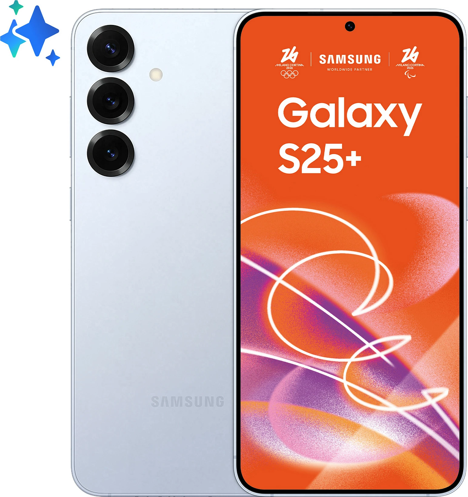 Celular Samsung Galaxy S25+ 6.7", 12+512GB, icy blue