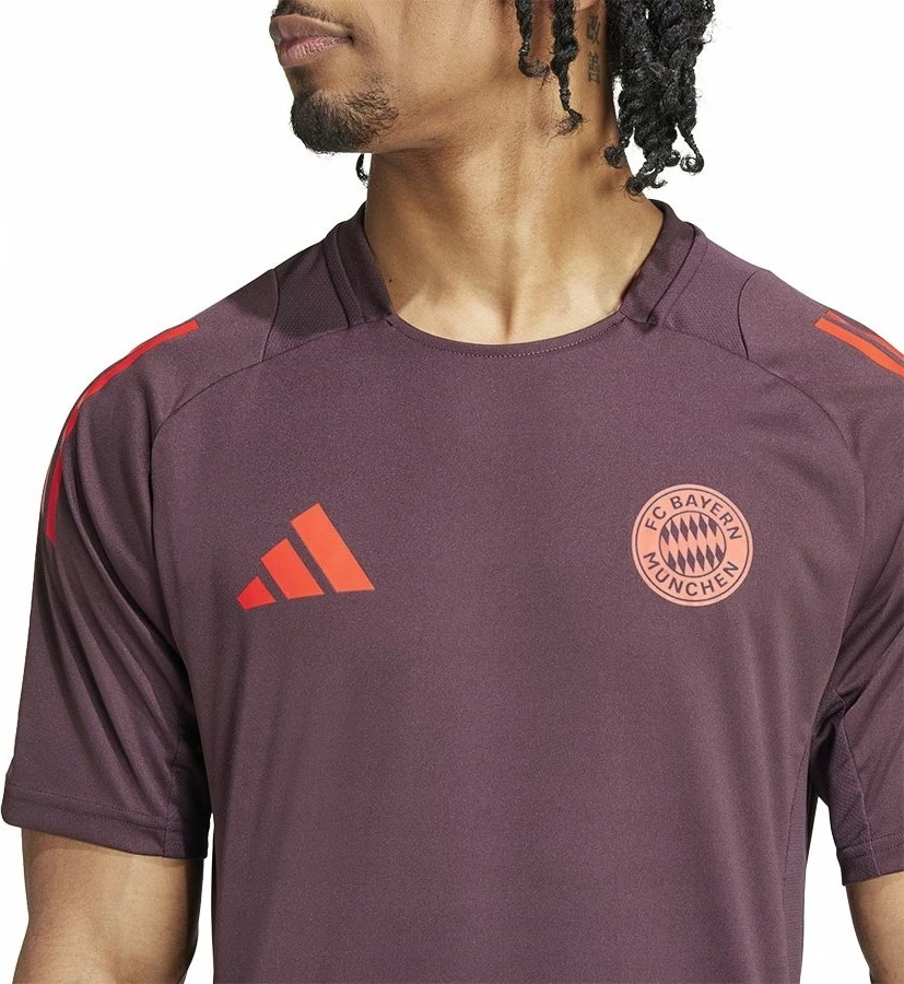 Fanellë stërvitore Adidas FC Bayern Training JSY, madhësia XL, burgundy