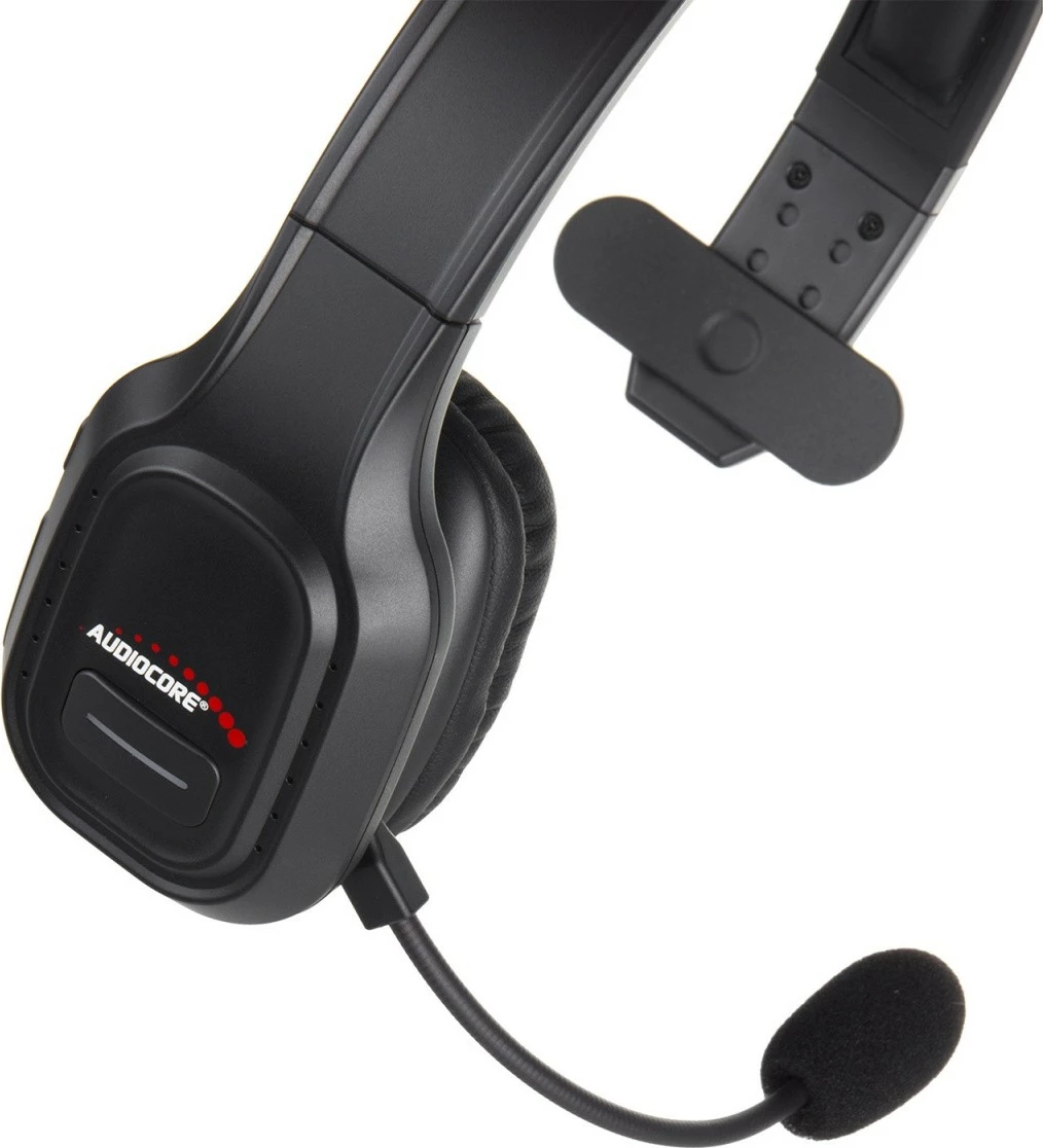 Kufje Bluetooth me mikrofon Audiocore AC864, ANC, Bluetooth 5.0, bateri 400 mAh deri 32 orë, USB-C, on-ear, e zezë