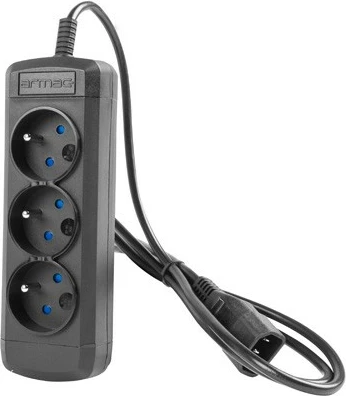 Zgjatues Armac ARCOLOR3/0.6/CZ/IEC, 3 prizë, 60 cm, i zi