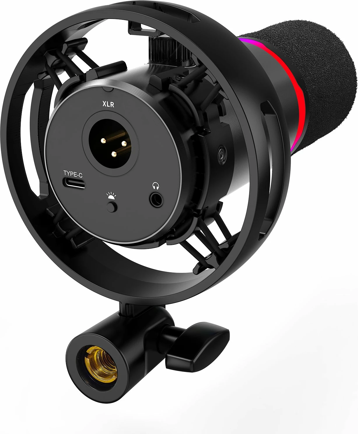 Mikrofon Redragon Solara GM307 dinamik USB/XLR me krah, RGB, i zi