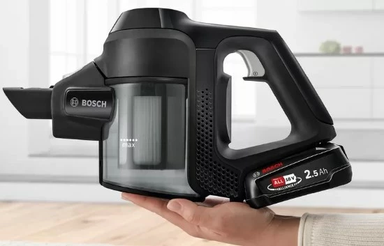 Fshesë elektrike Bosch Serie 6 BBS611BSC, 2-në-1, pa qese, 2.5 Ah, E zezë