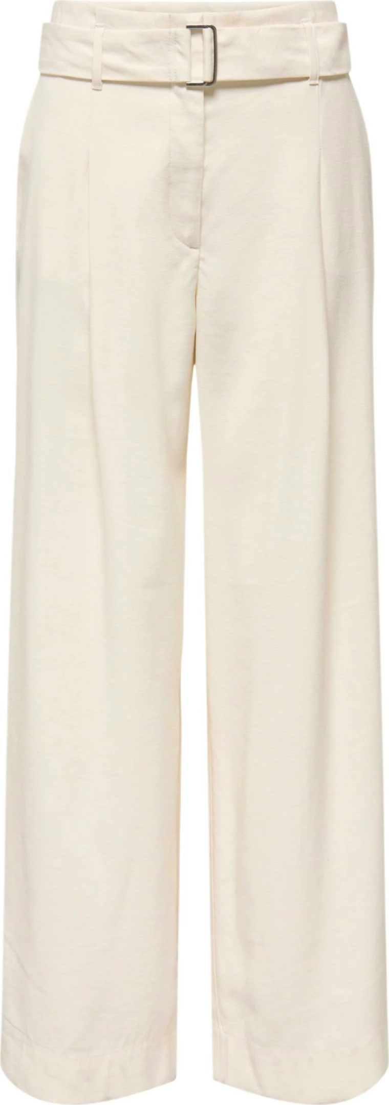Pantallona për femra Only ONLTila Life HW Belt Wide TLR 15367390, krem