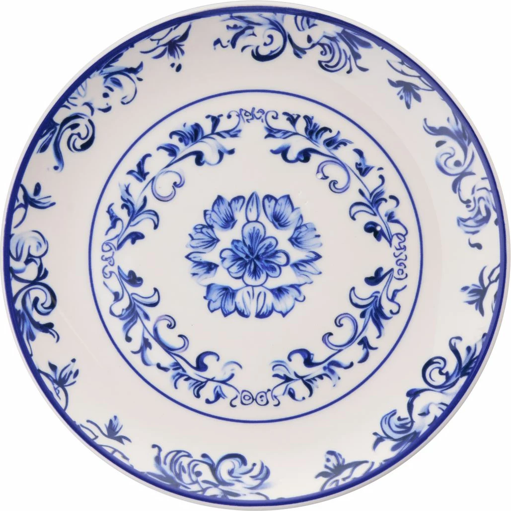 Set pjatash shërbimi (6 copë), Hermia Concept, ngjyrë kaltër Serv Flover