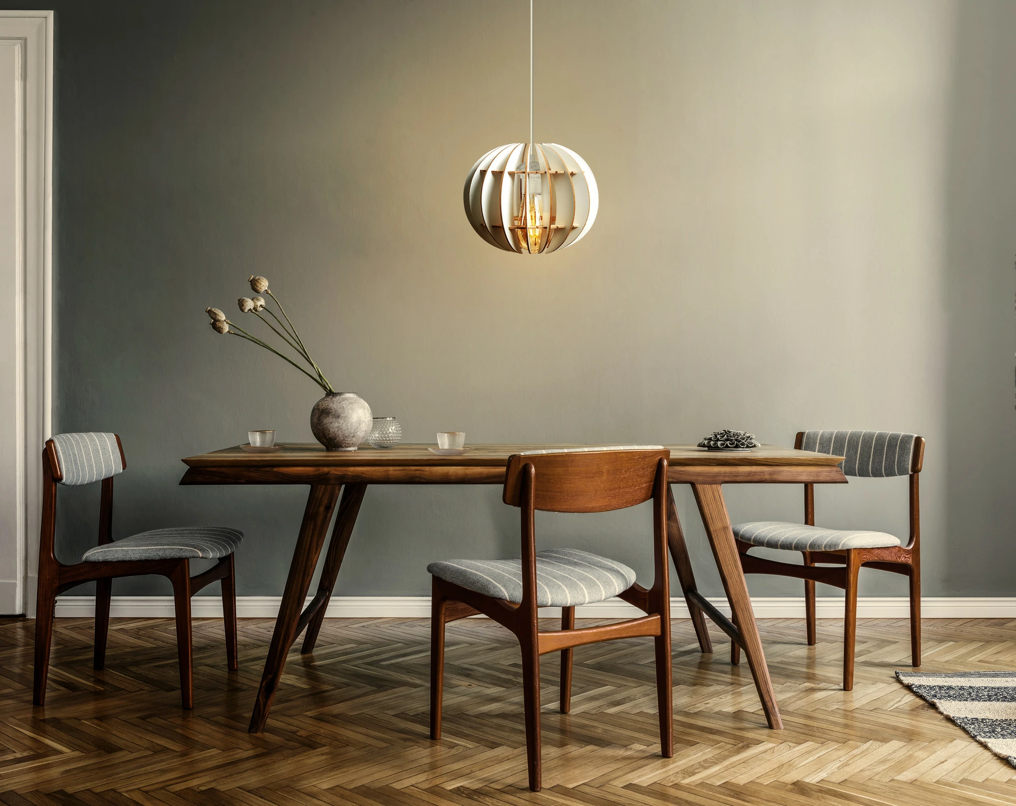 Llambë tavani sferike, dizajn i veçantë, e bardhë, Opviq 142-T