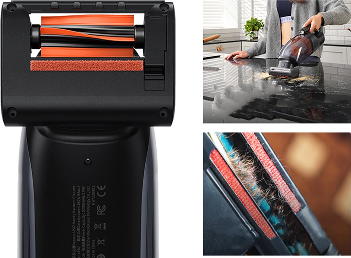 Fshesë portabile Baseus AP02, 6000Pa, 10000mAh, e zezë