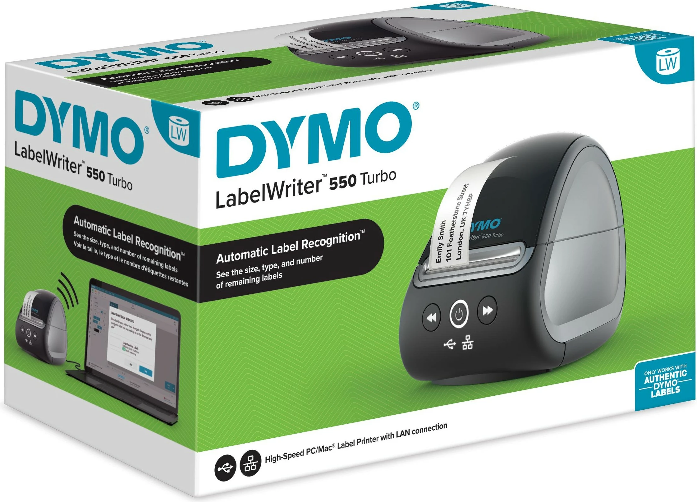 Printer etiketa Dymo LabelWriter 550 Turbo, LAN, USB, i zi