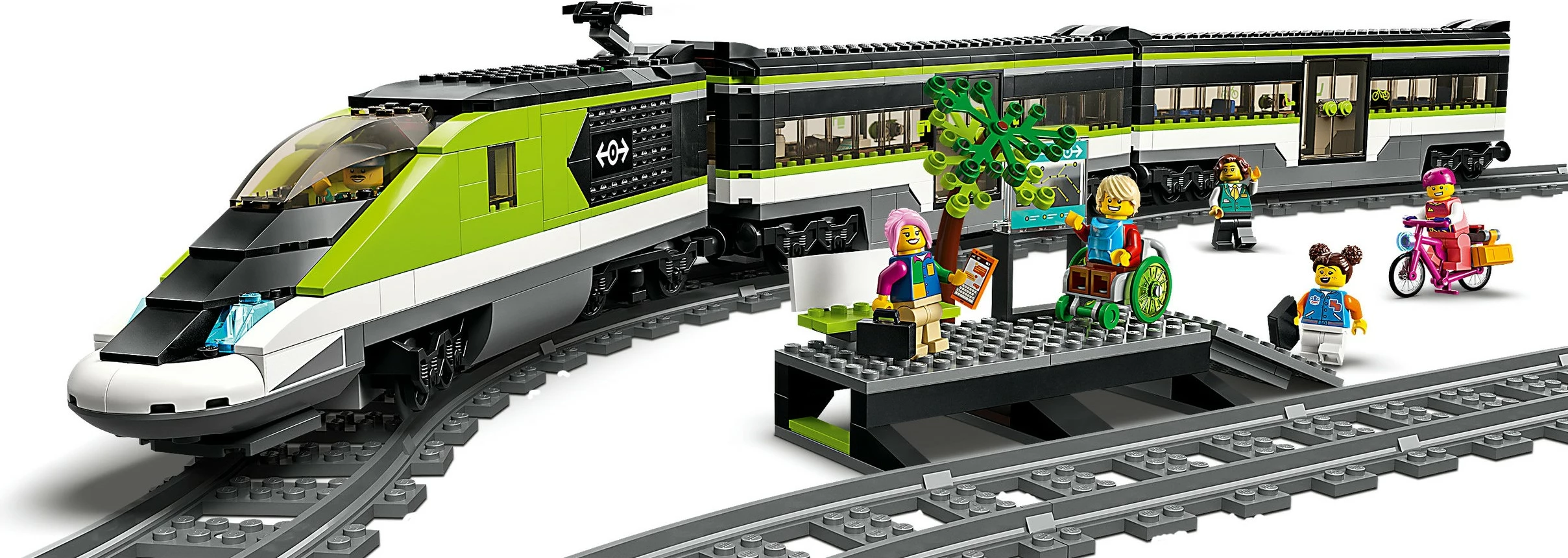 Set ndërtimi LEGO City Express Passenger Train, 7 vjeç e lart, plastik, 764 pjesë, shumëngjyrësh
