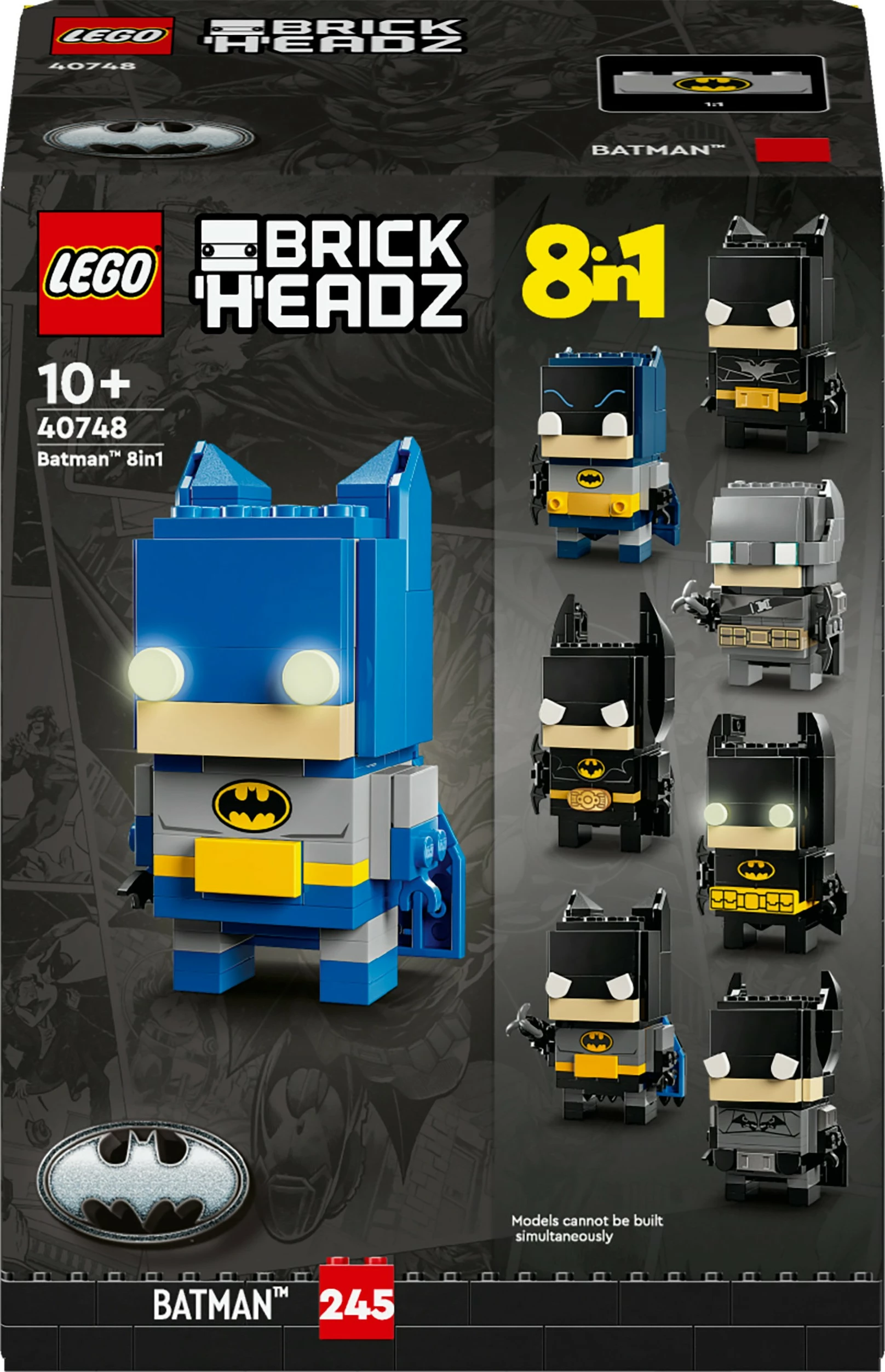 Set ndërtimi LEGO 40748, Batman 8in1, 325 pjesë, shumëngjyrësh