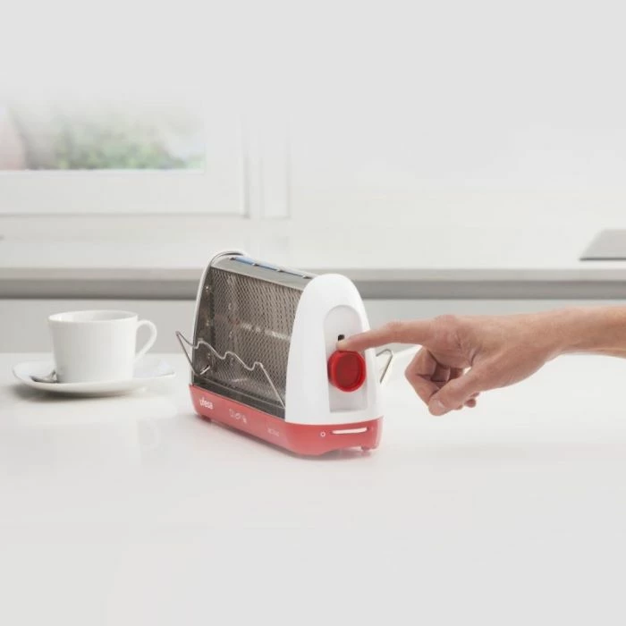 toster buke vertikal UFESA TT7963, 2 slote, 700W, 6 nivele pjekjeje, kuq/bardh