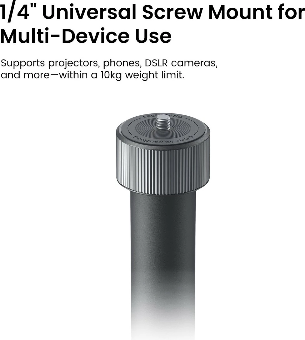 Stativ dyshemeje për projektor, JMGO URJMG, montim 1/4", deri 10 kg, menaxhim kabllosh, antracit