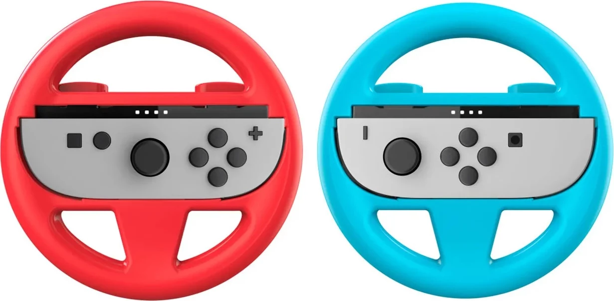 Set timonësh Nacon për Joy-Con Nintendo Switch 2, 2 copë, kuqe/kaltër