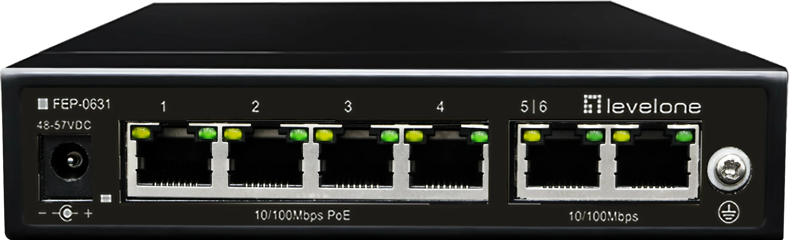 Switch LevelOne FEP-0631, Fast Ethernet, PoE