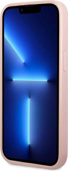 Mbështjellës Guess GUHCP14XHGGSHP për iPhone 14 Pro Max 6.7", Glitter Script, Rozë