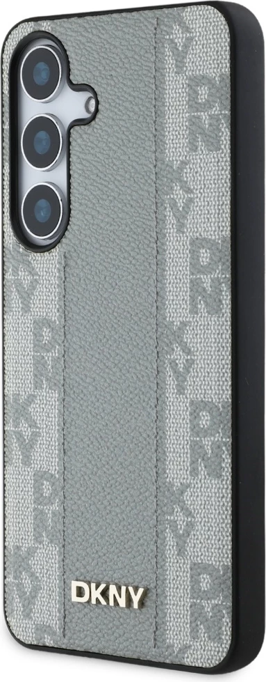 Mbështjellës DKNY për Samsung Galaxy S25, lëkurë, MagSafe, taupe