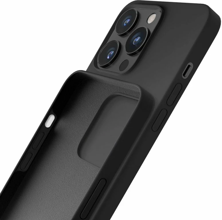 Kuti silikoni për iPhone 13 Pro Max 3mk, e zezë
