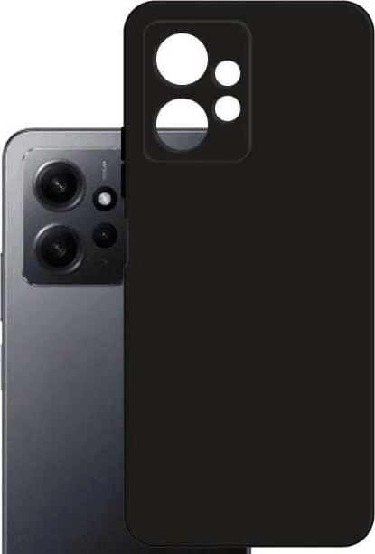 Mbështjellës silikoni ONASI për Xiaomi Redmi 12 4G, i zi mat