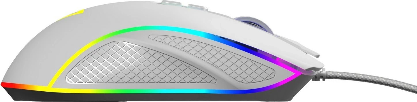 Maus Modecom Volcano Veles, RGB, me kabëll, i bardhë