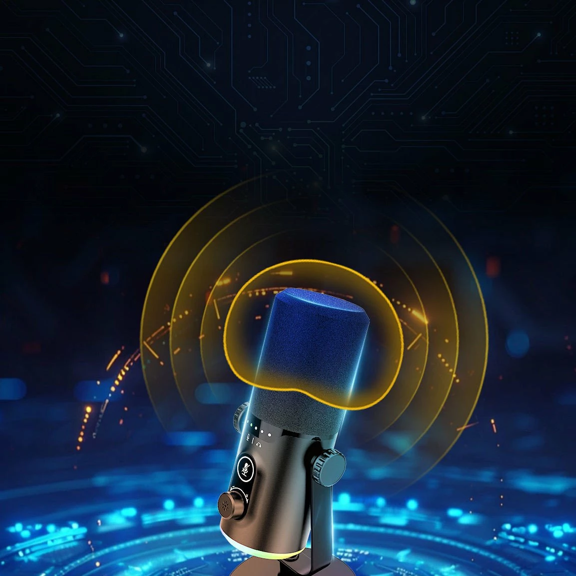 Mikrofon dinamik Mozos TAM8 v2, USB-C/XLR, kardioid, i zi, set me krah tavoline dhe kabllo