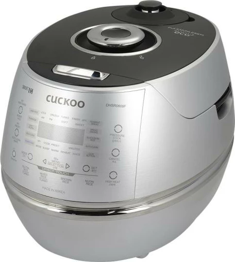 tenxhere elektrike për oriz, Cuckoo, CRP-DHSR0609F, 1080 ml me ekran, argjendtë/zi